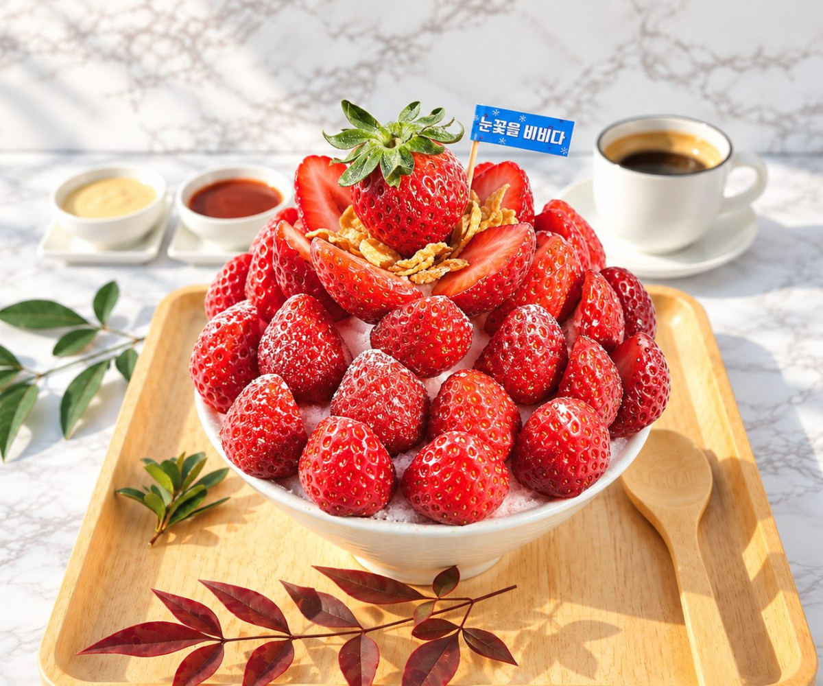 딸기 눈꽃빙수